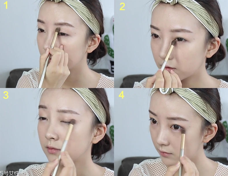 創(chuàng)意綠色眼妝圖片教程 超酷綠色妝容畫(huà)法步驟