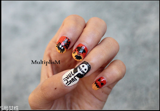 q版萬圣節(jié)美甲怎么做？q版萬圣節(jié)美甲教程