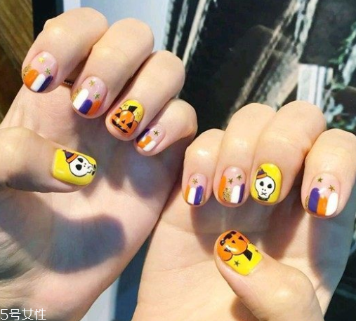 q版萬圣節(jié)美甲怎么做？q版萬圣節(jié)美甲教程