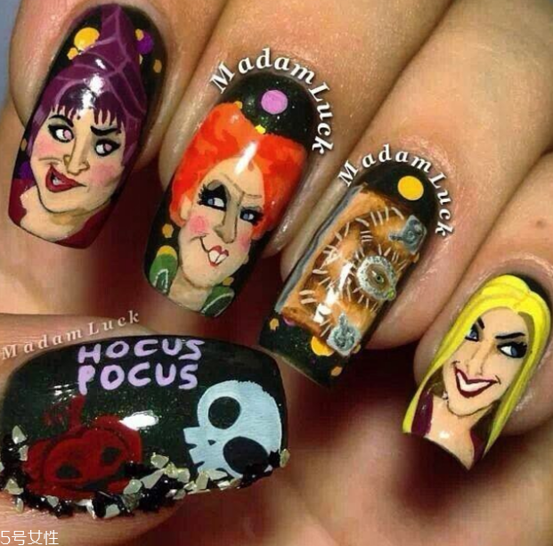 q版萬圣節(jié)美甲怎么做？q版萬圣節(jié)美甲教程