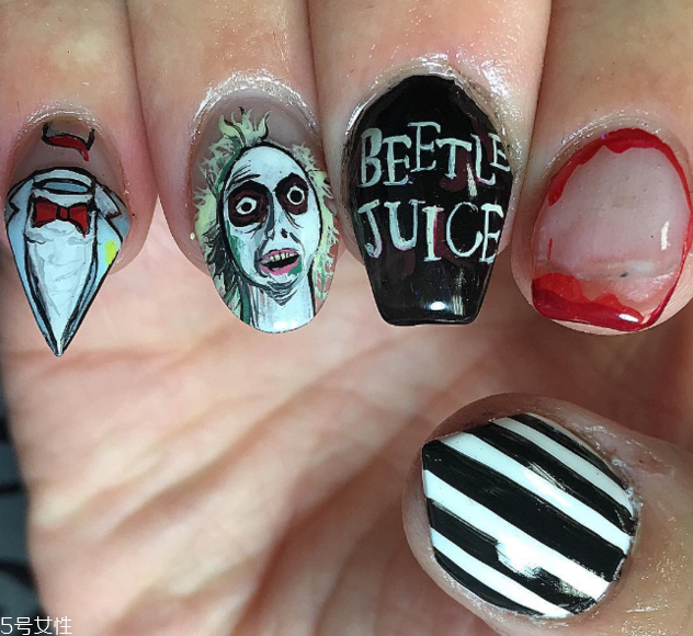 q版萬圣節(jié)美甲怎么做？q版萬圣節(jié)美甲教程