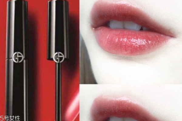 阿瑪尼漆光迷情唇釉500口紅試色 涂上變溫柔 阿瑪尼漆光迷情唇釉500口紅試色 涂上變溫柔