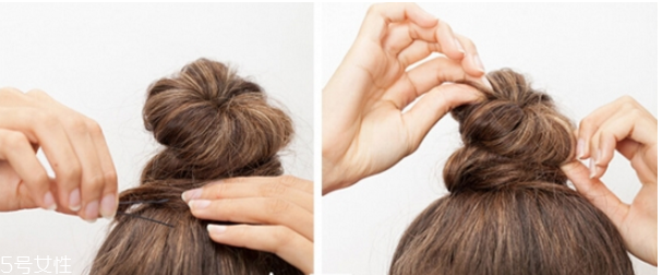 韓國蓬松丸子頭扎法 自己扎丸子頭教程 韓國蓬松丸子頭扎法 自己扎丸子頭教程