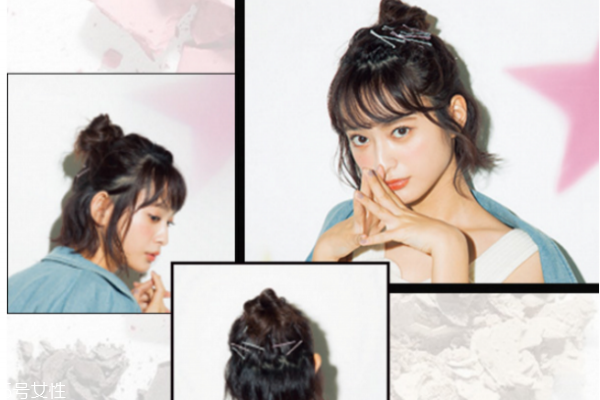 短發(fā)半丸子頭的扎法圖解 短發(fā)半丸子頭扎法教程 短發(fā)半丸子頭的扎法圖解 短發(fā)半丸子頭扎法教程