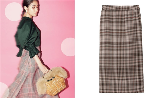 秋季半身長裙搭配圖片 享受當季時尚