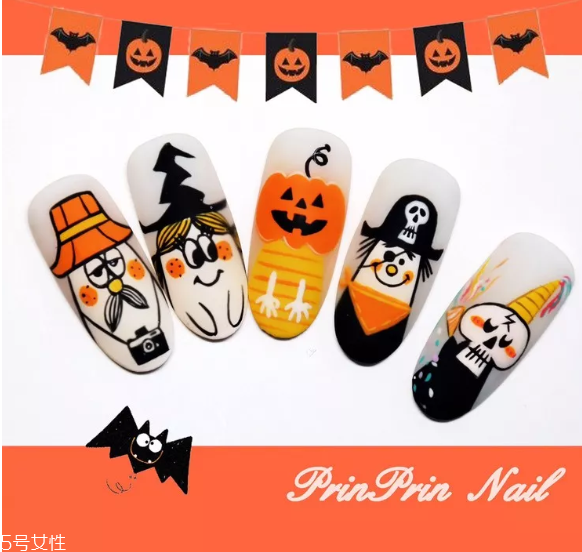6種惡作劇萬(wàn)圣節(jié)美甲款式 驚悚又不失可愛(ài)