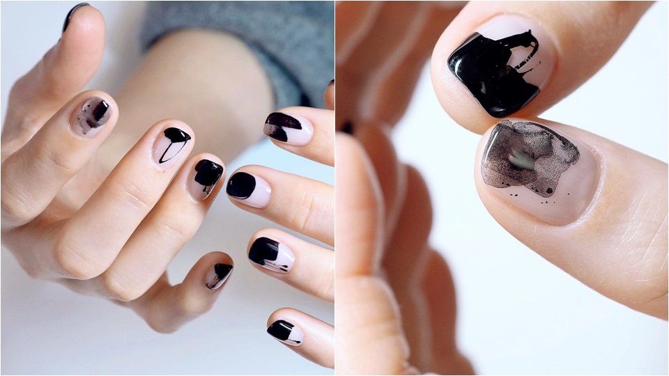 留白指甲圖片 最省錢的留白美甲 留白指甲圖片 最省錢的留白美甲