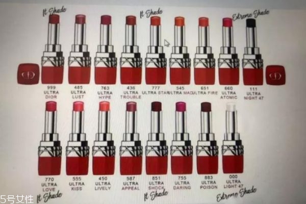 dior紅管有哪些顏色 dior紅管試色 dior紅管有哪些顏色 dior紅管試色