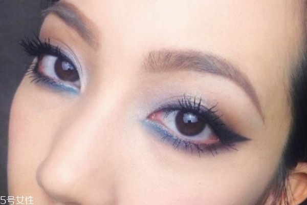 藍紫色眼影畫法 藍紫色日常眼影畫法