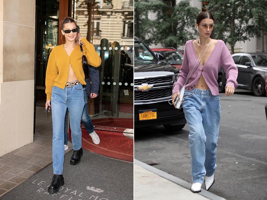 針織外套換個穿法，搭出秋裝新鮮感