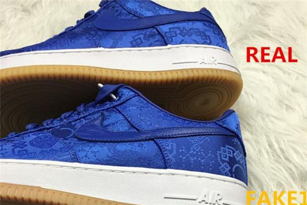 clot聯(lián)名af1藍(lán)絲綢真假對比 clot空軍一號(hào)藍(lán)絲綢真假鑒定