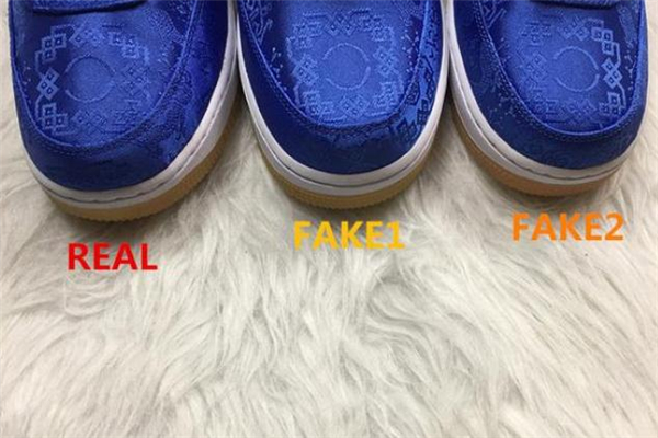 clot聯(lián)名af1藍(lán)絲綢真假對比 clot空軍一號(hào)藍(lán)絲綢真假鑒定