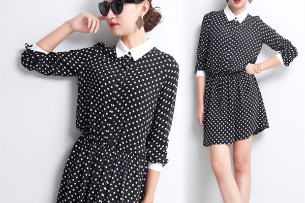 黑色波點(diǎn)裙怎么搭配上衣 黑色波點(diǎn)裙的搭配方法 黑色波點(diǎn)裙怎么搭配上衣 黑色波點(diǎn)裙的搭配方法