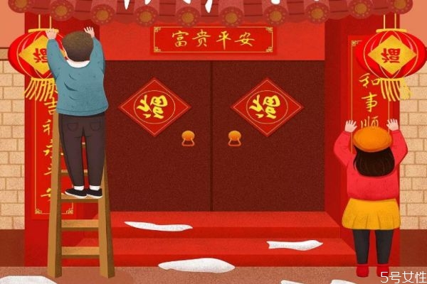 貼春聯(lián)上聯(lián)貼左還是右 貼春聯(lián)的由來(lái)和寓意